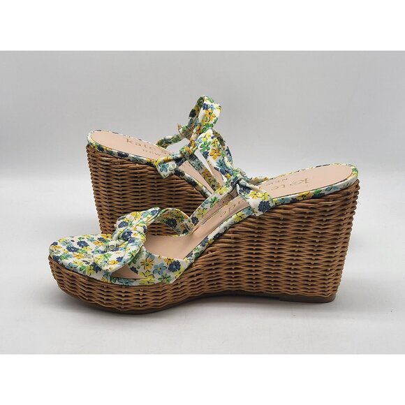 Kate Spade NY Floral Espadrille Wedge Sandals Womens 10B Summer Patio Shoes NWOB - Picture 3 of 10